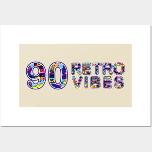 90 retro vibes Posters and Art